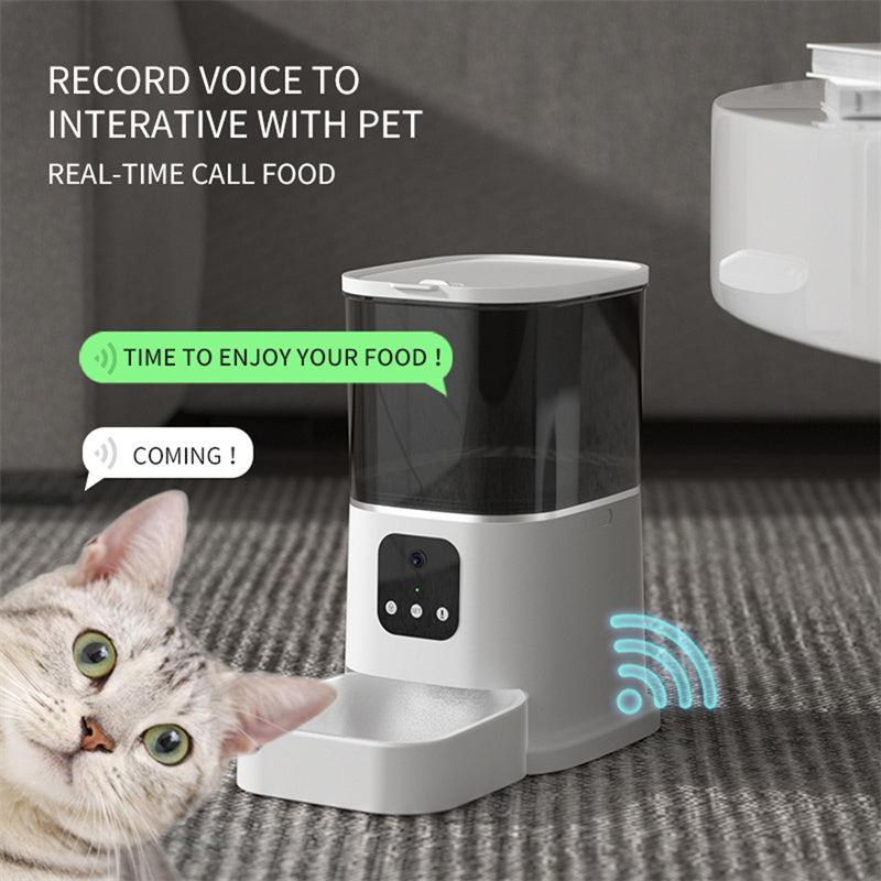 Smart Automatic Pet Feeder with App Control &amp; Camera Options